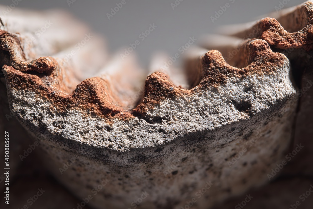 Fragment of Weathered Terracotta Pot: A macro perspective highlights the detailed texture and weathered beauty of an ancient terracotta fragment, evoking a sense of history and the passage of time. Fragment of Weathered Terracotta Pot: A macro perspective highlights the detailed texture and weathered beauty of an ancient terracotta fragment, evoking a sense of history and the passage of time.