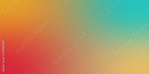 Smooth gradient abstract background with orange yellow and teal tones and subtle noise