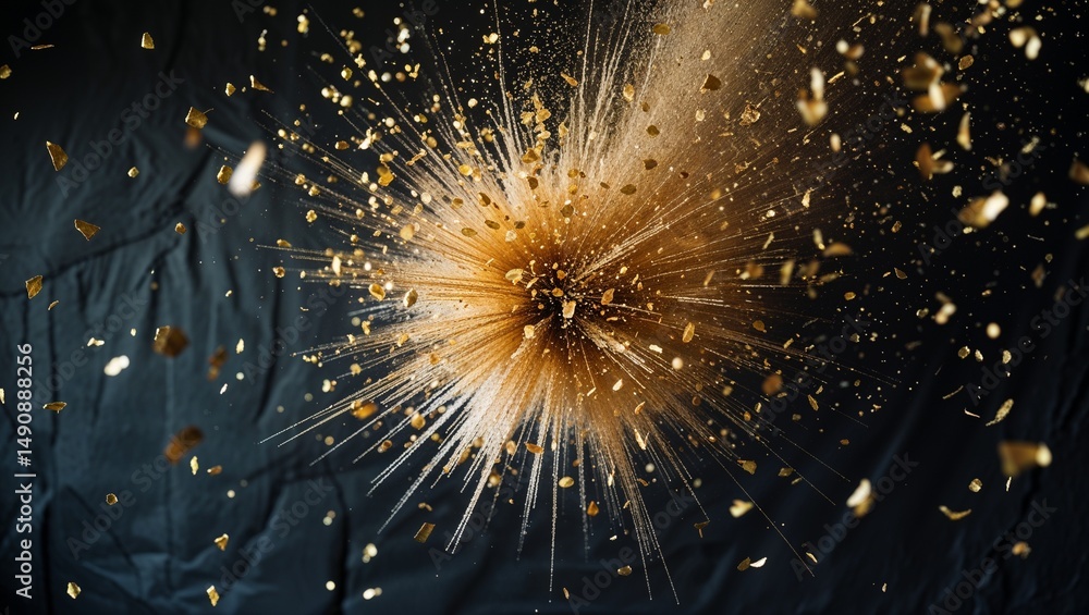 Fototapeta premium Night Celebrating Festivity With Colorful Fireworks