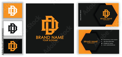 Creative Luxury DD letter Monogram Logo Design – Stylish D & D Identity for Business Branding