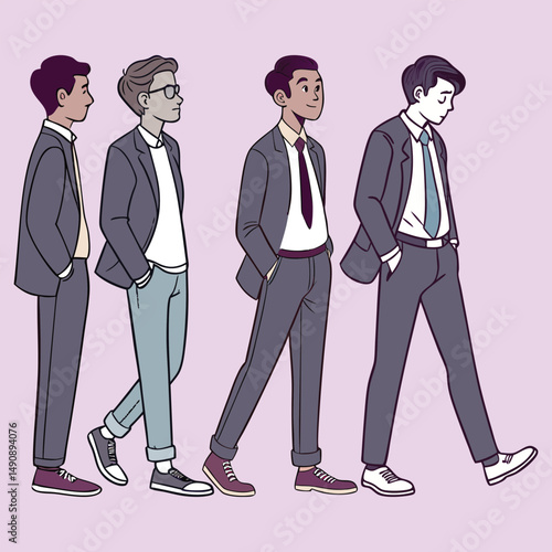 Smiling Young Businessman With Beard