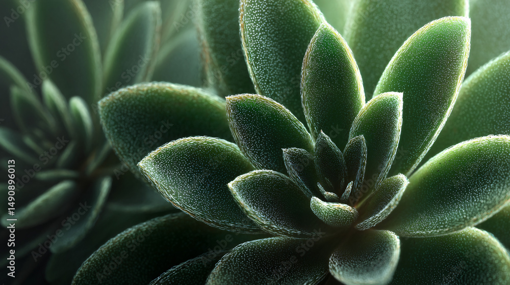 Fototapeta premium fine texture of succulent leaf