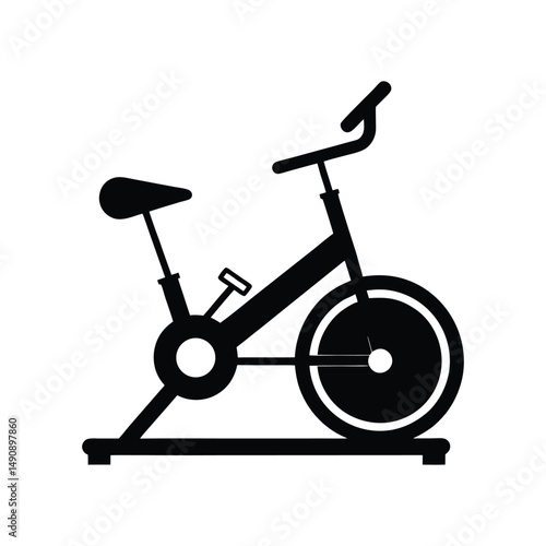 stationary bike vector