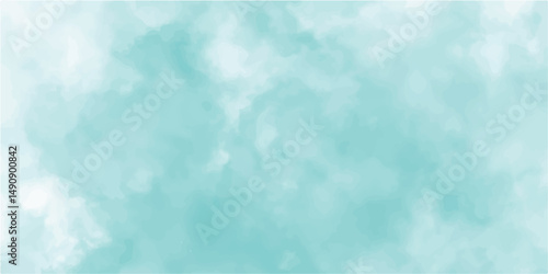 Abstract colorful cloud background. Soft color background design. Beautiful blue watercolor grunge. blue in the sky wallpaper cloudscape design.blue and white merge with soft transitions.