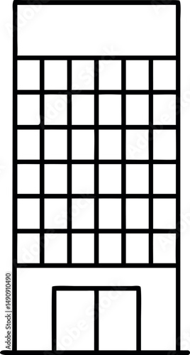 Bulding icon. Building line icon. real estate icon sign vector.