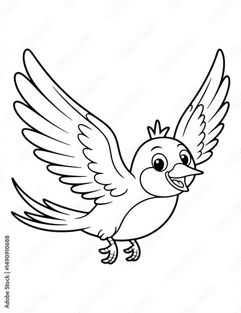 Fototapeta premium bird coloring 