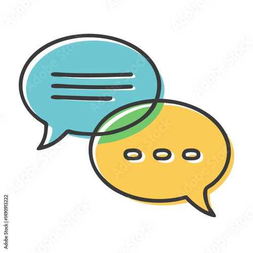 chat icon, chat vector illustration-simple illustration of chat, perfect for chat logos and icons