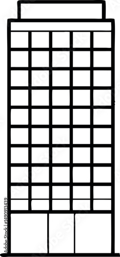 Bulding icon. Building line icon. real estate icon sign vector.