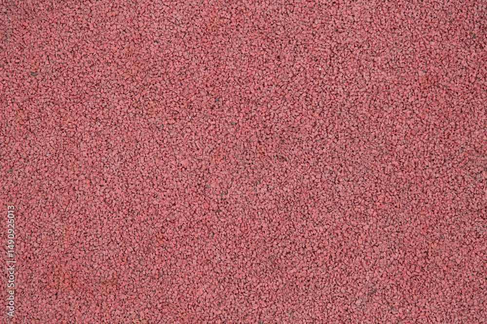 Fototapeta premium Polymer coating on the sports field. Close-up.