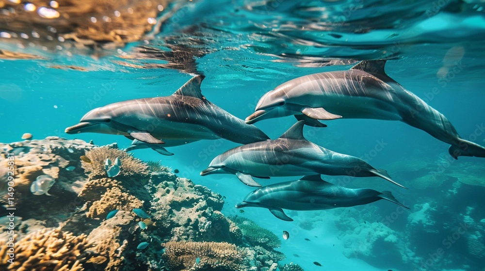 Obraz premium dolphin in the water