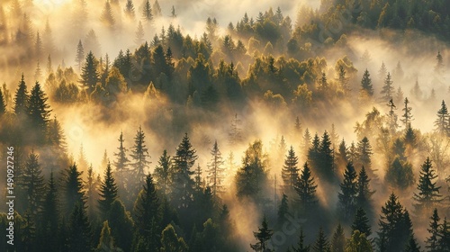 morning fog in the mountains
