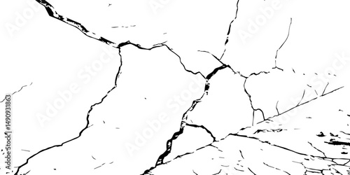 Closeup of dry fissure ground. White dried and cracked ground earth background.Gray crack on earth texture. erosion.	