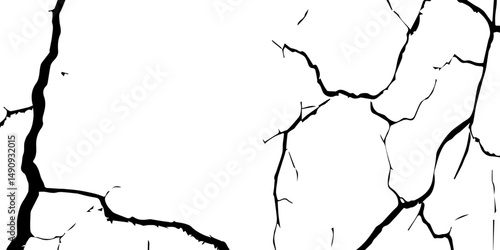 Closeup of dry fissure ground. White dried and cracked ground earth background.Gray crack on earth texture. erosion.	