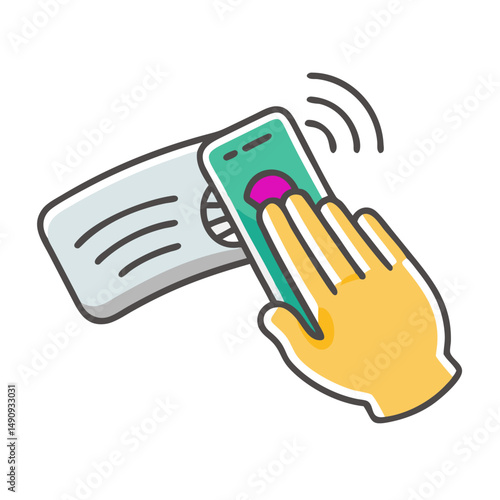 contactless icon, contactless vector illustration-simple illustration of contactless, perfect for contactless logos and icons