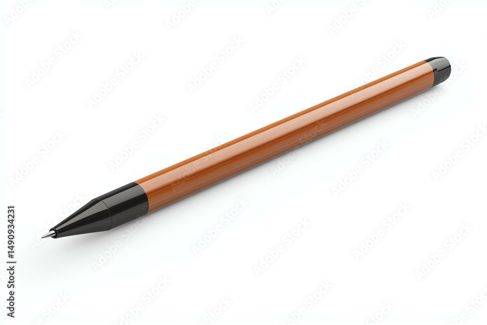 A mockup of a branded photo editing tablet stylus on a white background A mockup of a branded photo editing tablet stylus on a white background
