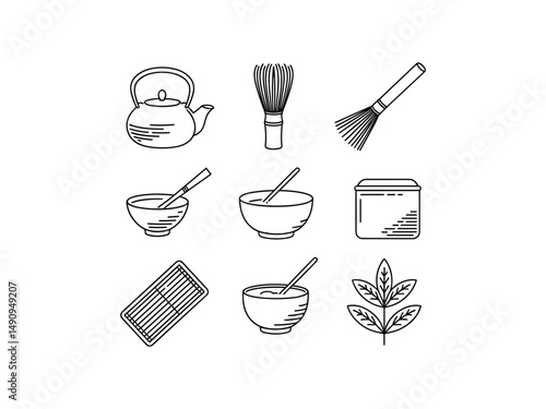 Japanese matcha tea ceremony essential utensils tools kit
