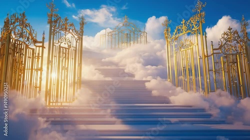 View of stairway to heaven gate