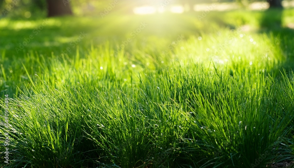 Fototapeta premium green grass in the garden