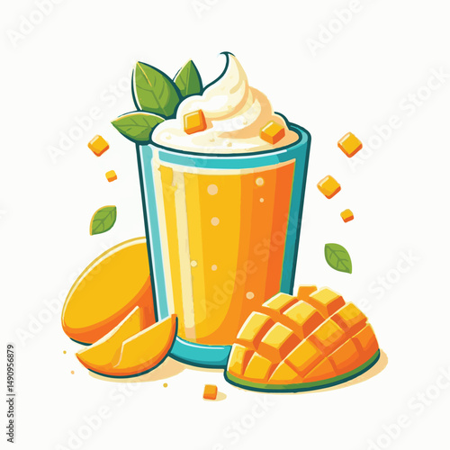 fresh, mango, healthy, fruit, cocktail, lassi, smoothie, vegetarian, summer, tropical, yellow, blended, shake, drink, lassie, background, indian, exotic, dessert, cold, yoghurt, glass, food, freshness