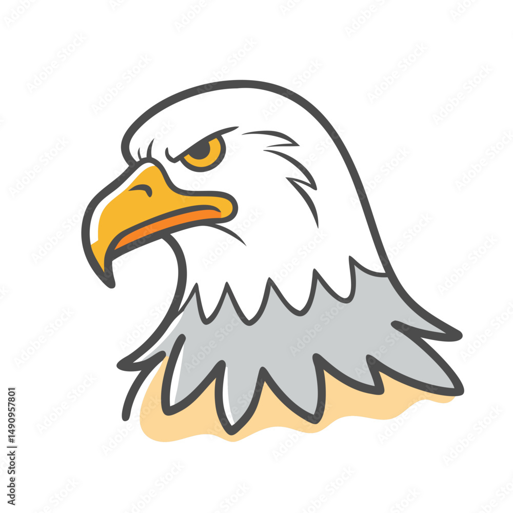 Fototapeta premium eagle icon, eagle vector illustration-simple illustration of eagle, perfect for eagle logos and icons