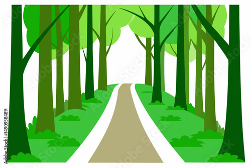 road in the woods
