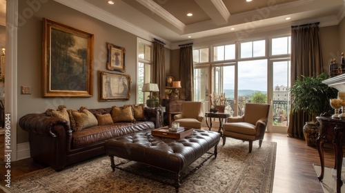 Sophisticated living room interior design