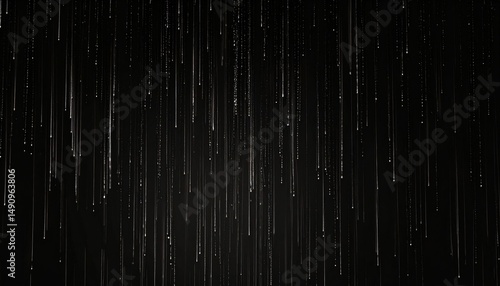 Falling Rain Abstract.