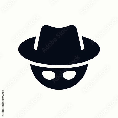 Anonymous Person Icon,  Mystery Man Silhouette,  Incognito Profile Avatar