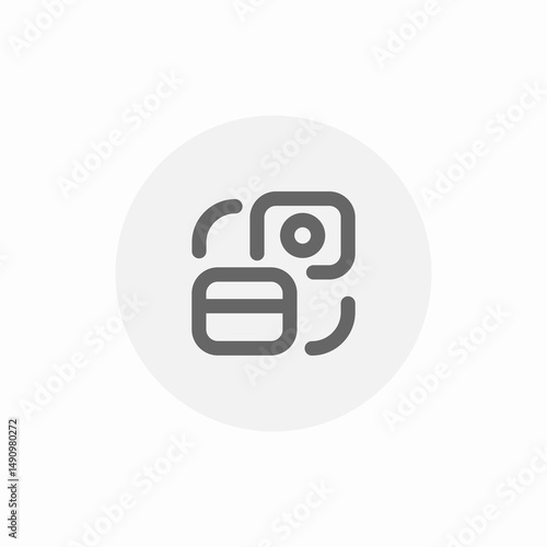 contactless payment cards icon sign vector