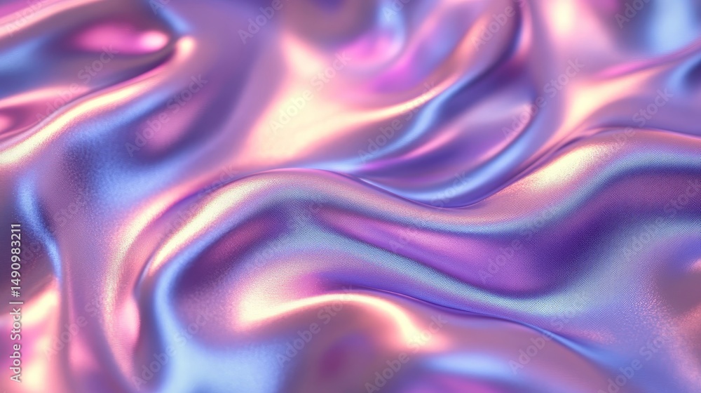 Fototapeta premium Abstract iridescent fabric texture pattern.