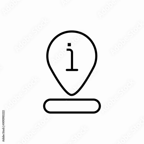 Location information pin point icon vector sign