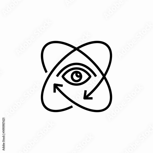optical illusion icon sign vector