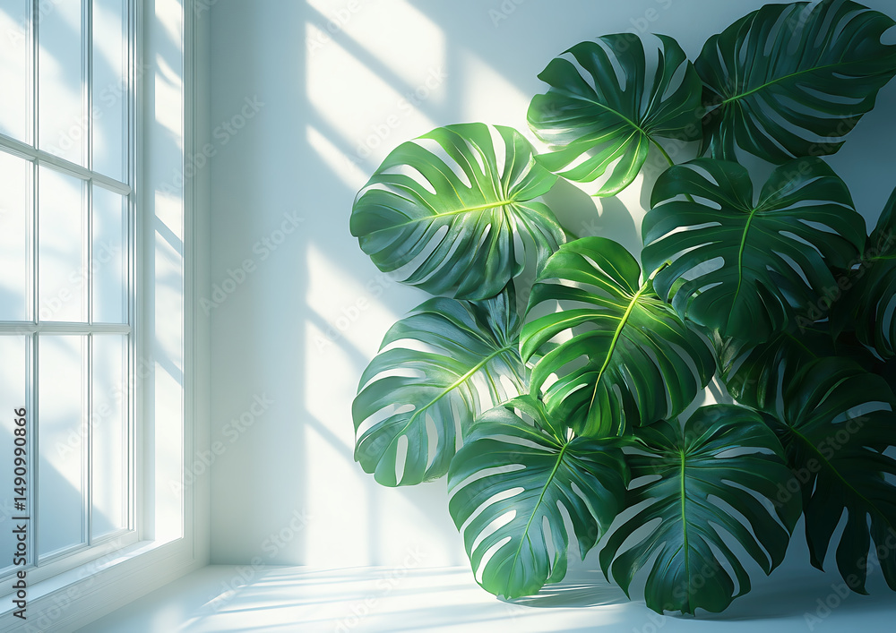 Still life. Monstera leaf.