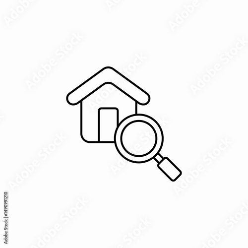search house icon sign vector