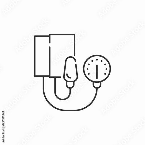 sphygmomanometer blood pressure icon sign vector