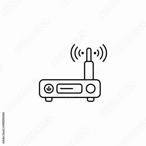 wifi router icon sign vector
