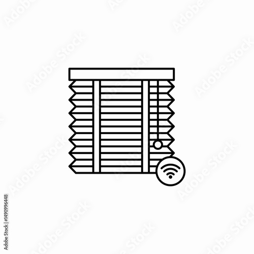 window covering icon sign vector