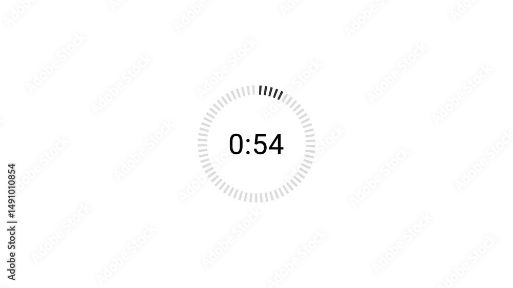 One minute countdown video with alpha channel, 1 minute countdown timer animation
One minute countdown video with alpha channel, 1 minute countdown timer animation