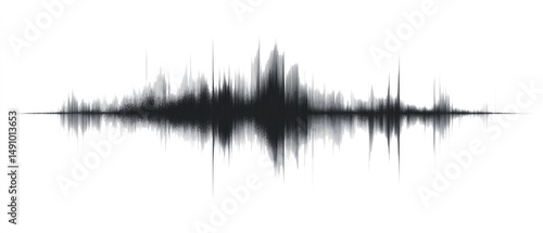 Abstract sound wave visualization.