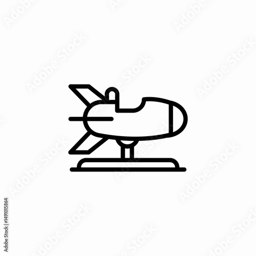 airplane ride icon sign vector