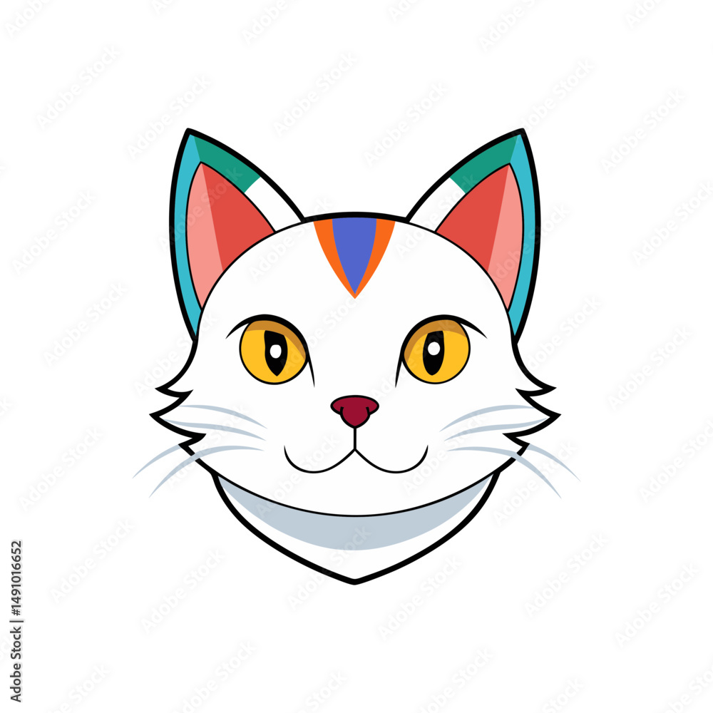 Fototapeta premium vector illustration of a cat