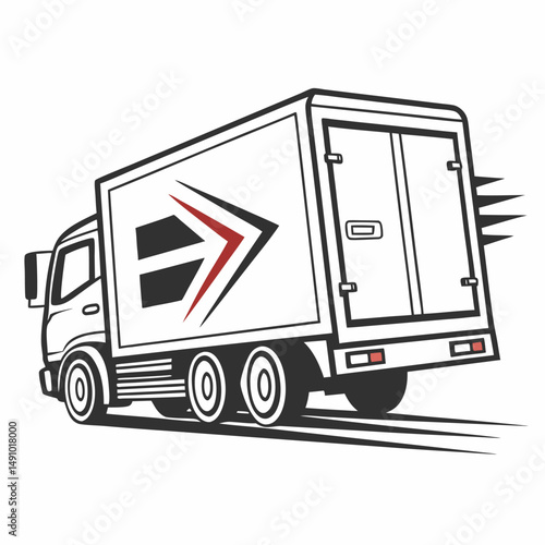 truck on the road