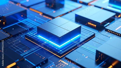 Wallpaper Mural Abstract Technology Circuit Board Design Torontodigital.ca