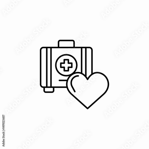 medical support icon sign vector