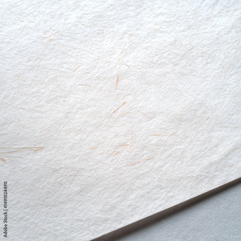 Fototapeta premium Delicate Textured White Paper With Natural Fibers and Subtle Details