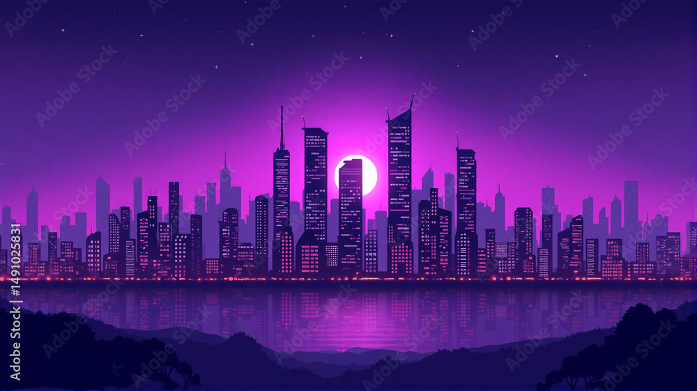Fototapeta premium london skyline at night