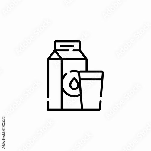 protein powder icon sign vector