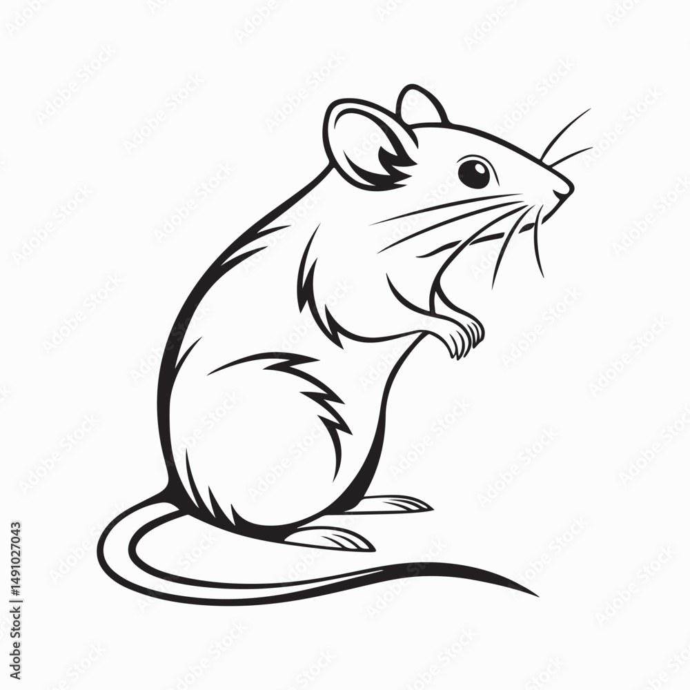brown rat vector silhouette brown rat vector silhouette