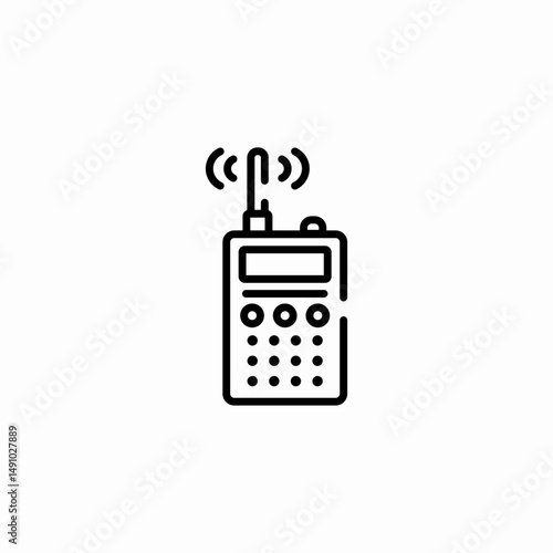 walkie talkie icon sign vector