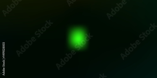 Abstract Green Digital Loop with Light and Motion Effects